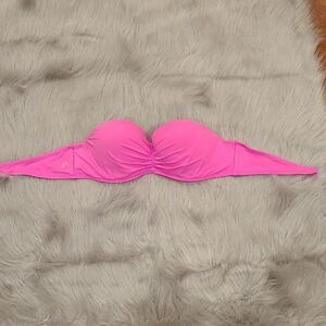 Victoria secret pink strapless swimsuit top size medium